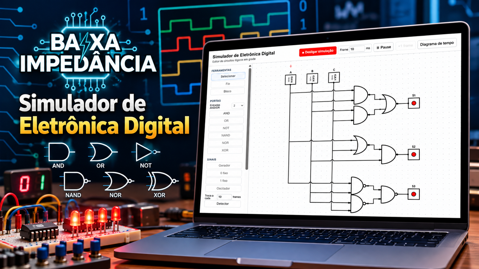 Simulador de Eletrônica Digital